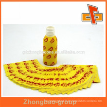 Ausgezeichneter Druck Kunststoff PVC benutzerdefinierte Flasche Schrumpffolien Etikett China Lieferanten